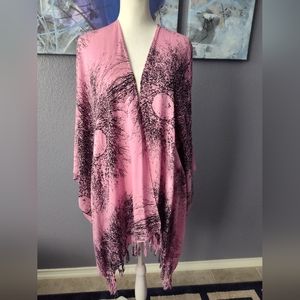 NWT Tamsy Cardigan One size Pink and black